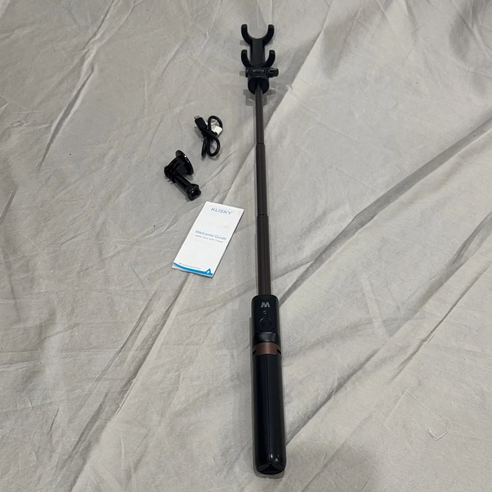 Kusky Black Selfie Stick with Tripod and Remote